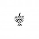 Silver Plated Seven Branch Menorah Pendant