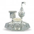 Havdalah Set with Jerusalem and Hamavdil in Nickel