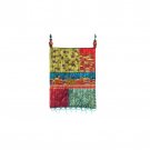 Yair Emanuel Multicolored Patches Embroidered Bag with Jerusalem