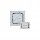 Yair Emanuel Jerusalem Design Matzah Cover Set In Blue