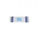 Child’s Cloth Tallit with Blue Stripes, Scroll and Hebrew Text