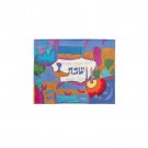 Yair Emanuel Painted Silk Challah Cover with Days of Creation Design