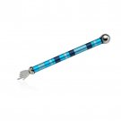 Anodized Aluminum Torah Pointer with Blue and Turquoise Stripes