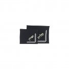 Black Velvet Tallit Bag Set with Hebrew Labels and Diamond Shapes