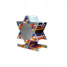 Yair Emanuel Aluminum Star of David Candle Storage Menorah in Silver