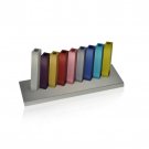 Multicolored Kinetic Hanukkah Menorah by Adi Sidler