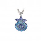 Yair Emanuel Pomegranate Necklace in Blue