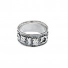 Silver Ring with 17th Century Italian Mazel Tov Design