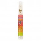 Plastic Mezuzah with Colorful Stripes and Hamsa