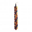 Safed Candles Havdalah Candle with Three Dimensional Braids