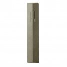 Gray Concrete Mezuzah with Long Body and Hebrew Letter Shin by ceMMent