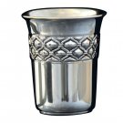 Silver Dipped Kiddush Cup with Rows of Drops
