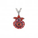 Yair Emanuel Pomegranate Necklace in Red