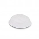 20 cm. White Wool Knitted Kippah