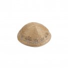 Gold Yair Emanuel Kippah with Date-Palm Embroidery