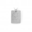 Sterling Silver ""Yevarechecha Hashem"" Pendant With Diamond and Magen David