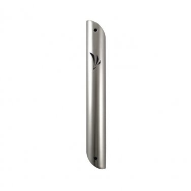 Matte Mezuzah with Shin and Modern Test Tube Shape