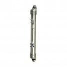 Slender Cylindrical Mezuzah Case with Star of David and Hebrew Letters for 10cm Scroll