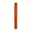 25cm Rich Red Wood Mezuzah with Silver Hebrew Letter Shin