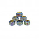 Yair Emanuel 6 Wood Napkin Rings with The Seven Species