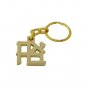 Gold Plated “Ahava” Keychain with Key Ring