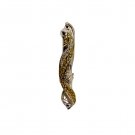 Sterling Silver Plated Mezuzah with Gold Plating, Wheat Sheaves and Shin