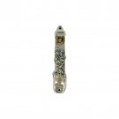 Sterling Silver Plated Mezuzah with Tree of Life and Walls of Jerusalem