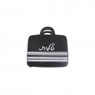 Tallit Bag with Handle and Stripes in Black and White