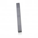 Gray Lined Brushed Aluminum Mezuzah by Adi Sidler