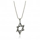 Star of David Necklace in Sterling Silver in Modern Design