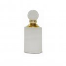 White Alabaster Bottle with Light of Jerusalem Anointing Oil
