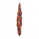 Safed Candles Havdalah Candle with Braids and Lines
