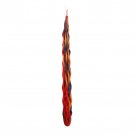 Safed Candles Havdalah Candle with Dark Yellow, Blue and Red Braids
