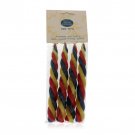 Traditional Wax Havdalah Candle Four Pack with Traditional Design