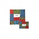 Yair Emanuel Raw Silk Matzah Cover Set with Colorful Patches