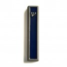 Concrete Mezuzah with Blue Interior and Hebrew Shin by ceMMent