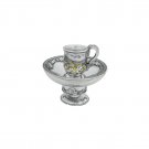 Silver Polyresin Mayim Acharonim with Hebrew Text and Jerusalem Image