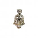 Sterling Silver Hanukkah Dreidel with Arches Around Letters