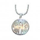 Bold and Sleek Silver Shema Pendant and Chain