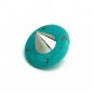 Turquoise Gemstone Dreidel with Gold Hebrew Letters