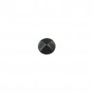 Black Suede Kippah with Green Faux Leather