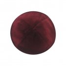 Burgundy Four Section Velvet Kippah without Rim
