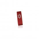 Red Star of David Car Mezuzah by Adi Sidler