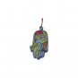 Yair Emanuel Small Hand-Painted  The Seven Species Image Hamsa on Wood