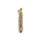 Sterling Silver Plated Noah’s Ark Mezuzah with Plated Gold