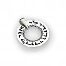 Silver, Ring Necklace with “Ani L’Dodi” Writing