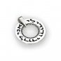 Silver, Ring Necklace with “Ani L’Dodi” Writing