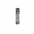 Blue and White Classically Designed Mezuzah with Traditional Shin