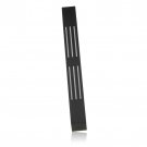 Black Lined Brushed Aluminum Mezuzah by Adi Sidler