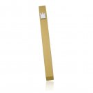 Gold Crown Brushed Aluminum Mezuzah by Adi Sidler